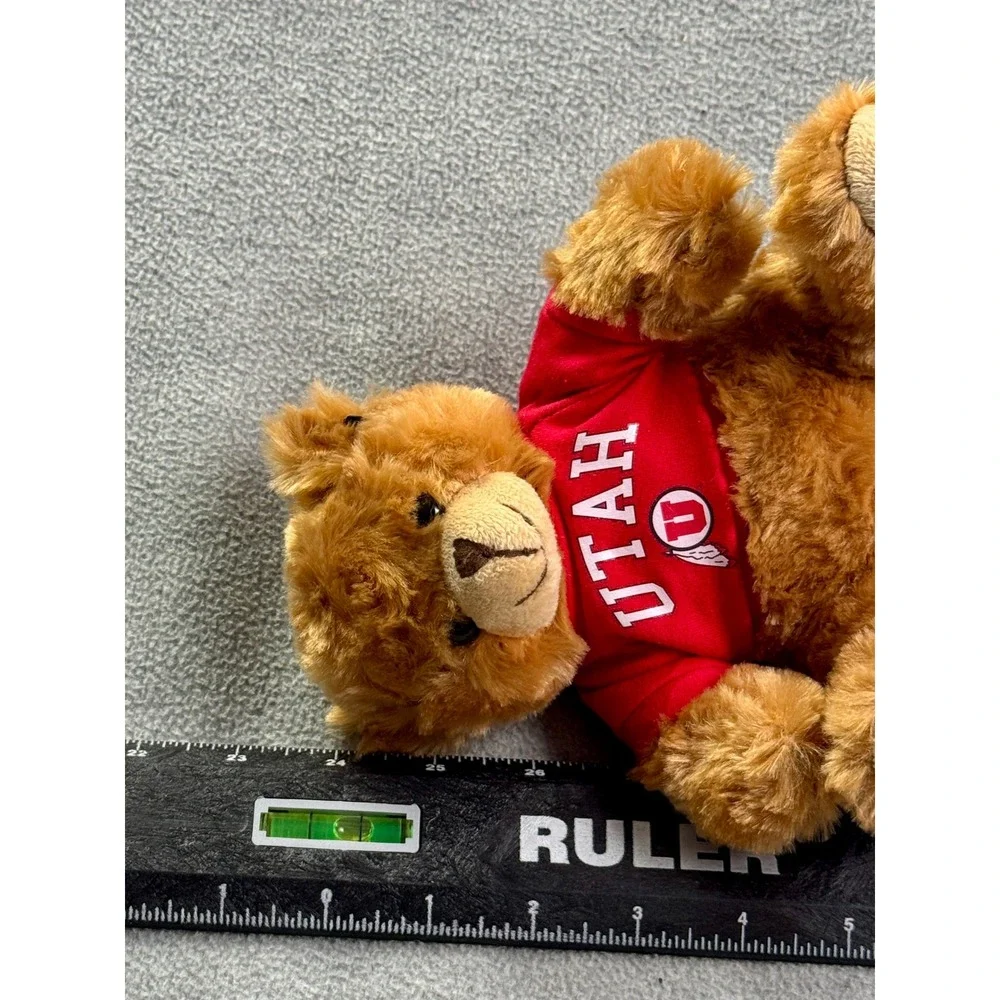 Plushland University of Utah Utes Teddy Bear Red Shirt Mascot Plush 6 inch